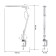 NLED-496-12W-W desktop lamp on a white clamp