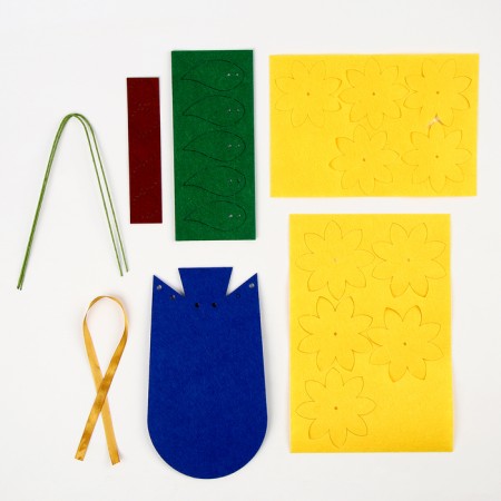 Set for creativity. Bouquet of felt "Sunflower"-3