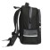 School backpack, 40 x 33 x 19 cm, ergonomic back, stavia "monochrome", black/orange