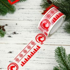 New Year's adhesive tape with the logo of the Dragon -Nonzhinkyki, 48 x 45 m, 45 μm