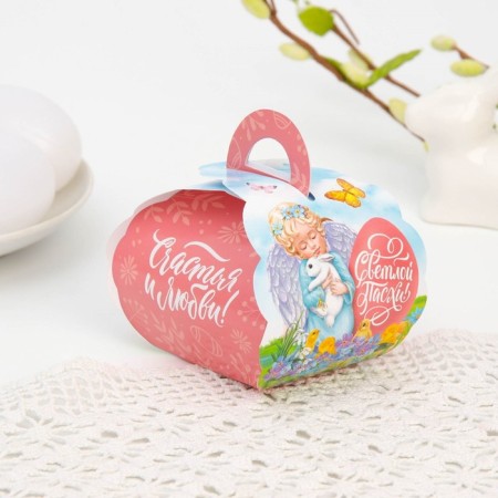 Gift box for the egg "Angel", 25 × 30 cm.-1