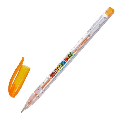 A set of gel pens, 12 colors, metallic, a body with a pattern, in a blister on a button-7