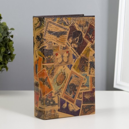 Safe-book wood "Collection of postage stamps" to leatherette 21x13x5 cm