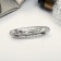 Halfish hair clip "Briana" oval, 7 cm, silver