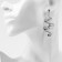 Earrings Metal "Shine" wave mini, color silver