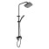 The shower system Zein Z3869, mixer, tropical and hand watering can, aluminum, black