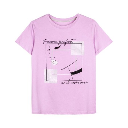 Women's T -shirt Let’s Go, size 44, lilac color-2