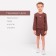 Kidsa (sweatshirt, shorts) minku, brown color, height 86-92 cm