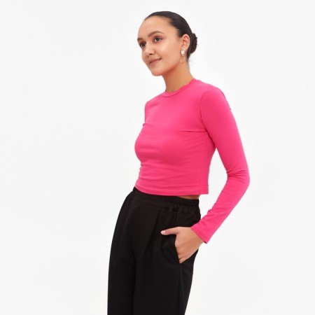 Longsliv Women's Minaku: Basic Line Fuchsia Color, Rr. 44-1