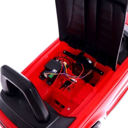 Range Rover Sport SVR electric car, red color-4
