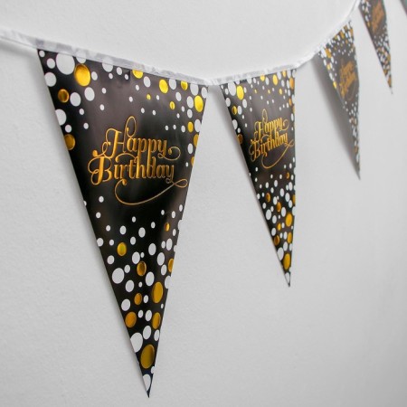 Garland "Happy Birthday", 12 flags-1