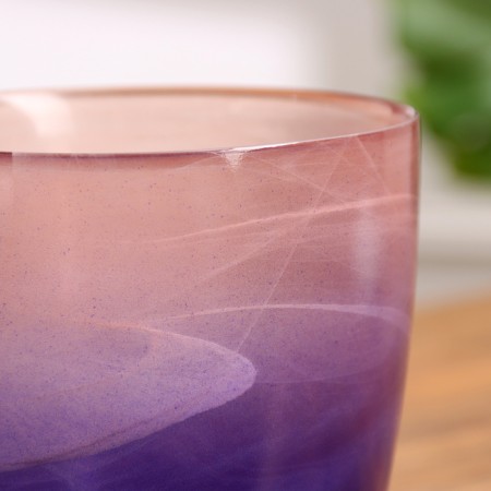Flower pot with pallet No. 3 "Aleb" pink-violet, 1 liter-2