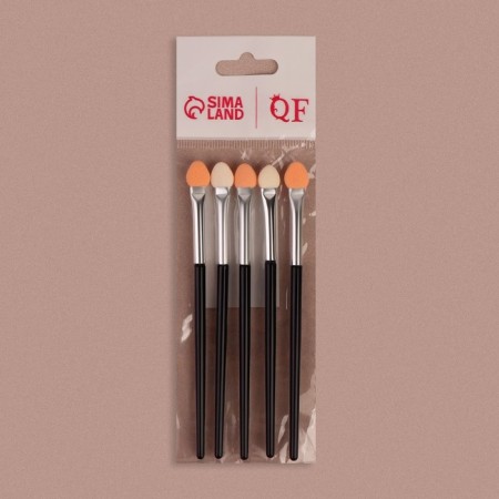 Set of applicators for shadows, 5 pcs, 11.5 cm, black color-4