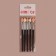Set of applicators for shadows, 5 pcs, 11.5 cm, black color