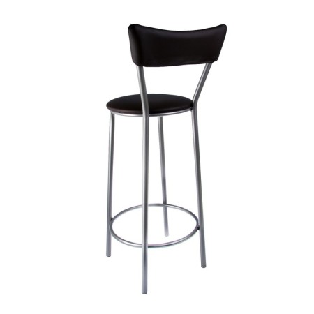 Baric chair with soft back, black-1