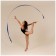 Ribbon for rhythmic gymnastics with a stick Grace Dance, 4 m, blue color