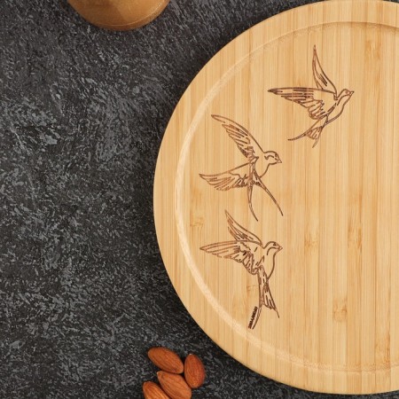 Wooden Menijnitsa "Birds", 20 cm-2