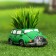 Pot "machine" Green, 15x9x6cm
