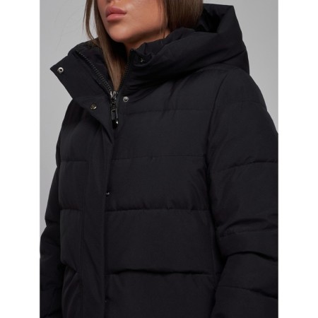 Coat insulated winter female, size 44, black color-14