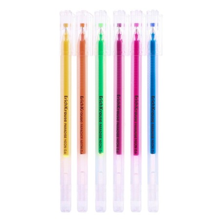 A set of gel pens 6 colors Erichkrause "Paradise Stick Neon" needle node 0.6 mm, neon mix-2