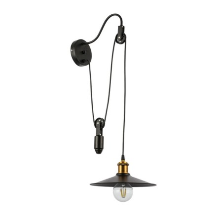 Wall lamp EVOLUCE. Sle120501-01. ESPERAZZA. 1x60 W, E27, 26x50 cm, black color-5