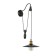 Wall lamp EVOLUCE. Sle120501-01. ESPERAZZA. 1x60 W, E27, 26x50 cm, black color