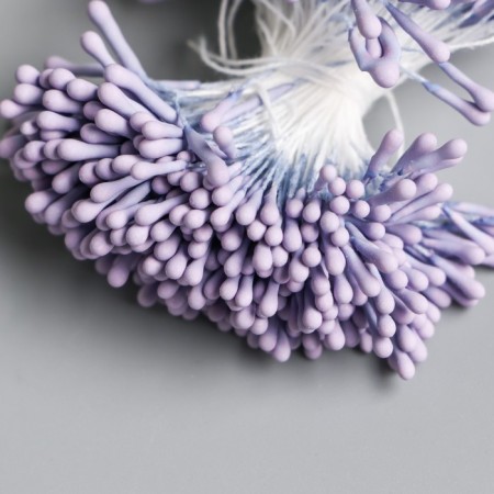 Stamens for flowers "drops matte lilac" d = 1.5 mm set 400 pcs length 6 cm-2