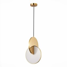 Suspension lamp ST LUCE. SL6107.203.01. Eclisse. 1x14 W, LED, 3000K, 1190 LM, 25x40 cm, golden color