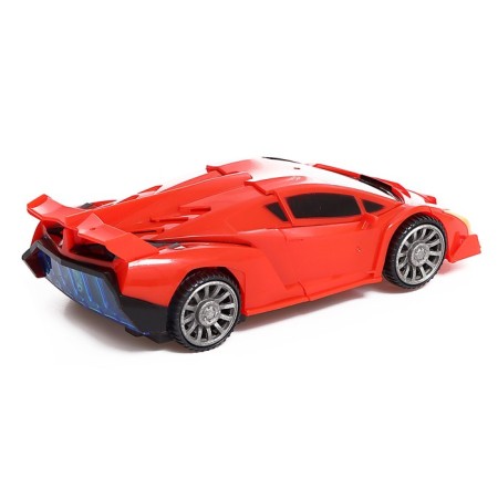 Supercar's robot toy, transforms, lighting effects, Russian voice acting, works from batteries-5