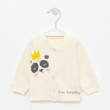 Blouse for the girl, the color is light beige, height 62 cm