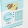 Piggy bank Plastic "safe. Puppy" code castle, sound aa blue 13x12x19 cm
