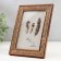 Photo frame plastic 10x15 cm "Wood drawing" with copper stroke 18.5x13.5 cm