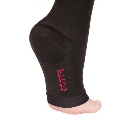 Golphs Compression ID-210 LUMMA IDEALISTA, Size L (IV), Grade 1, Long, Black Color, Open toe