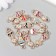 Decor for creativity plastic for metal "Skull with a rhinestone" gold mix 0.9x0.5x3 cm