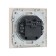 Tot Matte Glass switch, 10 a, 2 cl., Hidden, glass, beige