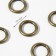 Rings for bags, d = 12/18 mm, thickness - 3 mm, 10 pcs, antique color