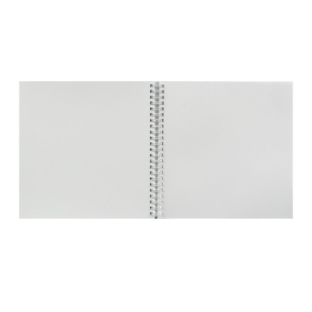 Notebook-braid paper 210 x 210 mm, 60 sheets on the crest "Tropical Leaves", solid cover, block 120 g/m², with step-by-step sketches-2