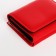 Women's wallet on the button, red color
