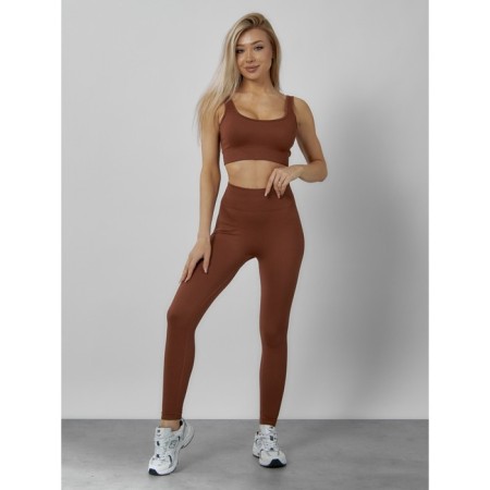 Sports suit female, size 42, brown color-5