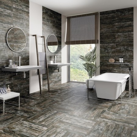 Northwood porcelain tile beige relief 18.5x59.8 (in packaging 1.216 m2)-1