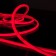 Flexible Neon Elektrostandard, IP67, 2835, 144 LED/M, 220V, Round, red glow red