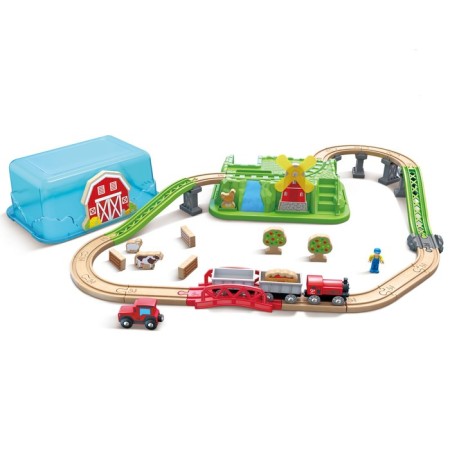 Game set of the railway "rural train"
