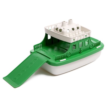 Ferry with cars, green color-5