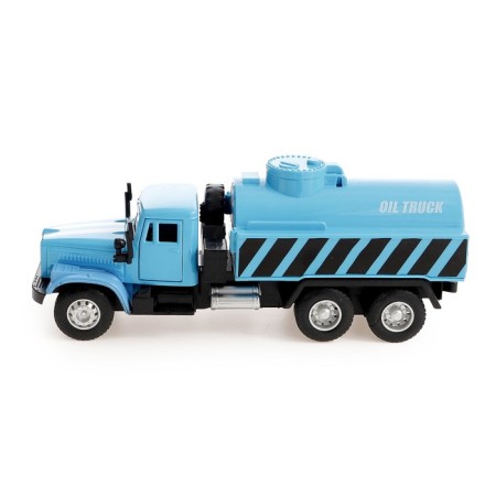 Metal “fuel” truck, inertial, blue color-1