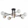 Ceiling Ceiling ST LUCE. SL1203.402.08. Limano. 8x40 watts, E27, 118.5x118.5x3.7 cm, bronze color, black