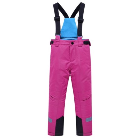 Ski pants for girls, height 116 cm, raspberry color
