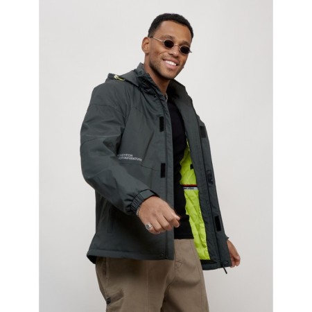 Sports male jacket, size 50, dark gray color-4