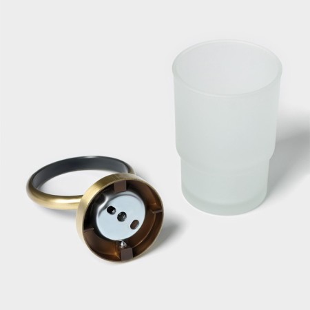 A glass glass glass with a Stölz Bacic Stolz holder, Bronze series-5
