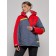 Ski jacket female winter, size 58, red color