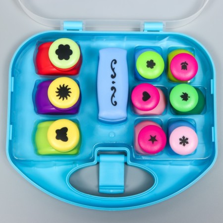A set of curly holes in the chest for processing the edge, 10 pcs mix-1